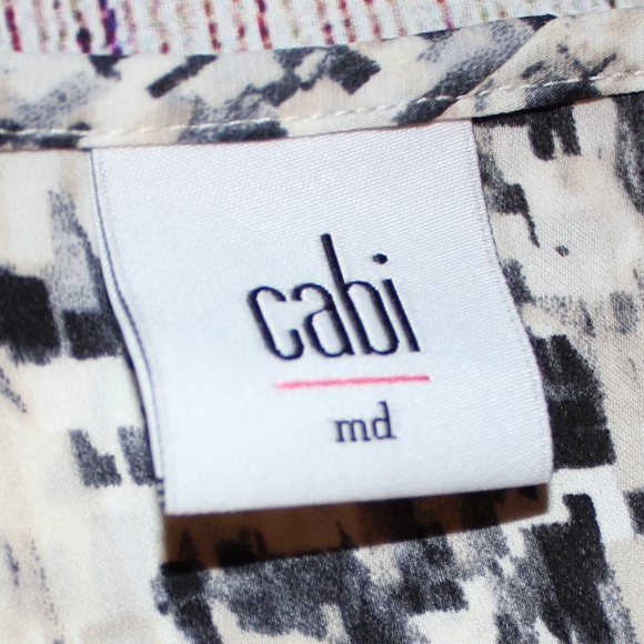 CAbi Abstract Print Blouse Medium M - Picture 5 of 8